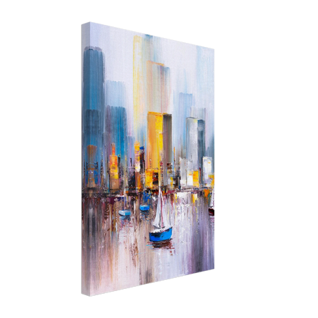 “Sails & Skylines” – Urban Reflections in Motion | Modern Wall art Print - Canvas - 30x45 cm / 12x18″ - 