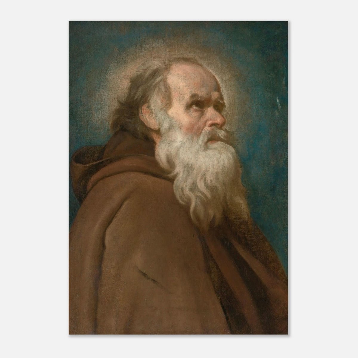 Saint Anthony Abbot Vintage by Diego Velazquez - Aluminum Print - 70x100 cm / 28x40″ - 