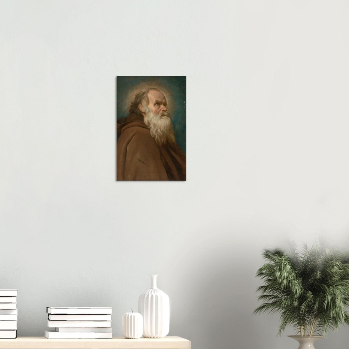 Saint Anthony Abbot Vintage by Diego Velazquez - Wood Prints - 30x45 cm / 12x18″ - 20 mm