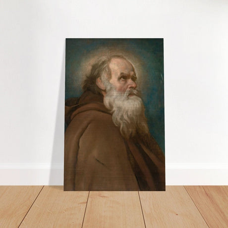 Saint Anthony Abbot Vintage by Diego Velazquez - Brushed Aluminum Print - 50x75 cm / 20x30″ - 
