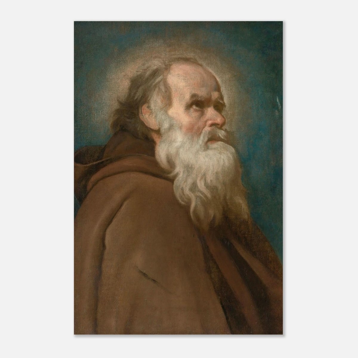 Saint Anthony Abbot Vintage by Diego Velazquez - Aluminum Print - 60x90 cm / 24x36″ - 
