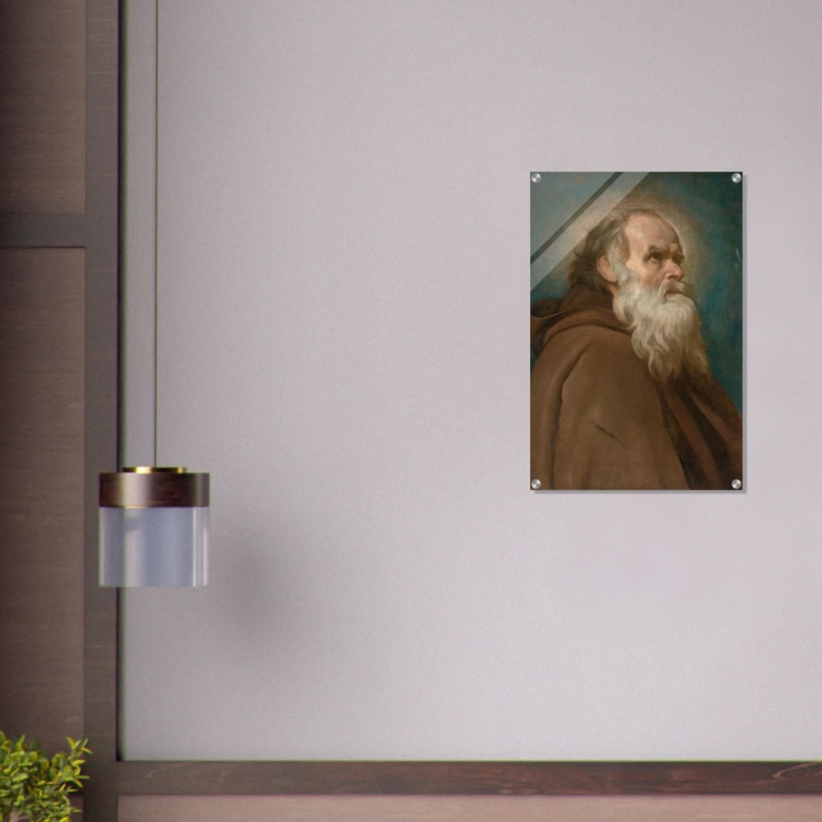 Saint Anthony Abbot Vintage by Diego Velazquez - Acrylic Print - 50x75 cm / 20x30″ - 