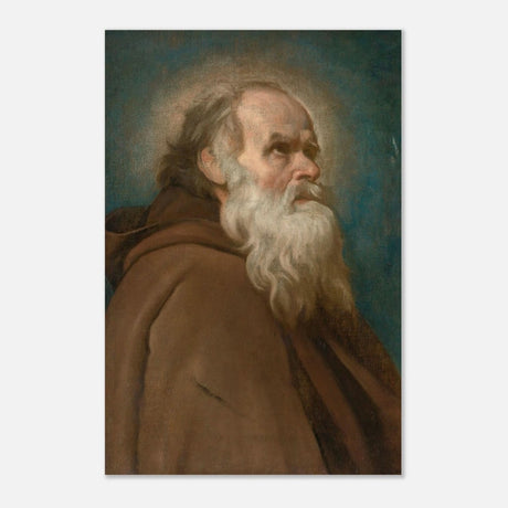 Saint Anthony Abbot Vintage by Diego Velazquez - Aluminum Print - 40x60 cm / 16x24″ - 