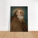 Saint Anthony Abbot Vintage by Diego Velazquez - Brushed Aluminum Print - 70x100 cm / 28x40″ - 