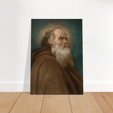 Saint Anthony Abbot Vintage by Diego Velazquez - Brushed Aluminum Print - 70x100 cm / 28x40″ - 