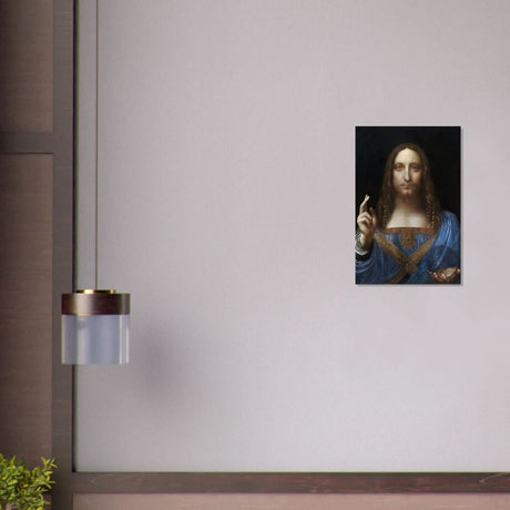 Salvator Mundi by Leonardo da Vinci | Vintage wall art print | Masterpiece - Brushed Aluminum Print - 40x60 cm / 16x24″ - 