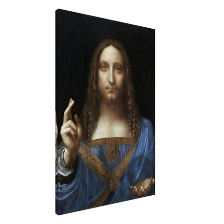 Salvator Mundi by Leonardo da Vinci | Vintage wall art print | Masterpiece - Canvas - 60x90 cm / 24x36″ - 
