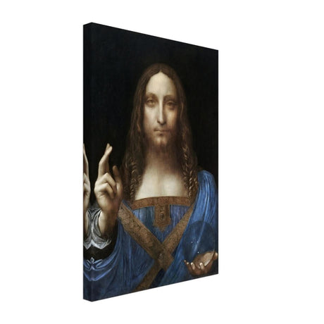 Salvator Mundi by Leonardo da Vinci | Vintage wall art print | Masterpiece - Canvas - 30x45 cm / 12x18″ - 