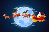 Santa’s Magical Ride - A Christmas Eve Journey | 3 Design Options - 30x45 cm / 12x18″ - Design Option 2 - Acrylic Print