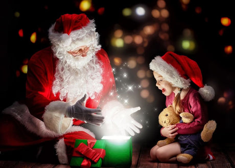 Santa's Sparkling Magic| Christmas Collection | 2 Design Options - 30x45 cm / 12x18″ - Design Option 2 - Acrylic Print