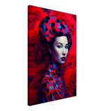 "Scarlet Gaze" – Bold Contemporary Fashion Portrait | Wall Art Print | 3 Design Options - Design Option 1 - 50x75 cm / 20x30″ - 