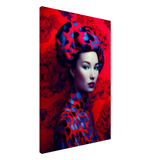 "Scarlet Gaze" – Bold Contemporary Fashion Portrait | Wall Art Print | 3 Design Options - Design Option 1 - 60x90 cm / 24x36″ - 
