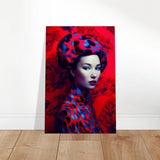"Scarlet Gaze" – Bold Contemporary Fashion Portrait | Wall Art Print | 3 Design Options - Design Option 3 - 40x60 cm / 16x24″ - 