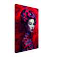 "Scarlet Gaze" – Bold Contemporary Fashion Portrait | Wall Art Print | 3 Design Options - Design Option 1 - 30x45 cm / 12x18″ - 