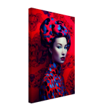 "Scarlet Gaze" – Bold Contemporary Fashion Portrait | Wall Art Print | 3 Design Options - Design Option 1 - 30x45 cm / 12x18″ - 