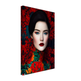 "Scarlet Gaze" – Bold Contemporary Fashion Portrait | Wall Art Print | 3 Design Options - Design Option 3 - 30x45 cm / 12x18″ - 