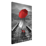 Scarlet Journey – Striking Black & White wall Art Print - Acrylic Print - 30x45 cm / 12x18″ - 