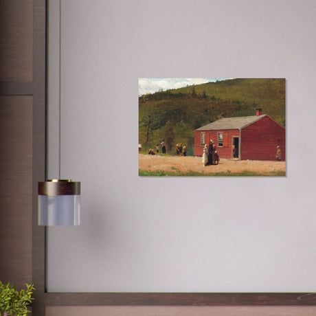 School Time by Winslow Homer | Vintage wall art print - Brushed Aluminum Print - 60x90 cm / 24x36″ - 