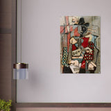 Seated Harlequin by Pablo Picasso - Acrylic Print - 70x100 cm / 28x40″ - 