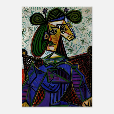 Seated Woman by Pablo Picasso - Aluminum Print - 70x100 cm / 28x40″ - 
