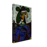 Seated Woman by Pablo Picasso - Canvas - 30x45 cm / 12x18″ - Thick