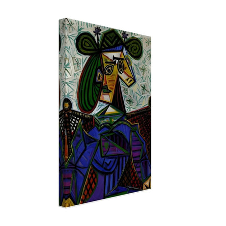 Seated Woman by Pablo Picasso - Canvas - 30x45 cm / 12x18″ - Thick