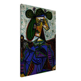 Seated Woman by Pablo Picasso - Canvas - 50x75 cm / 20x30″ - Slim