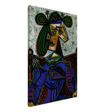 Seated Woman by Pablo Picasso - Canvas - 60x90 cm / 24x36″ - Thick