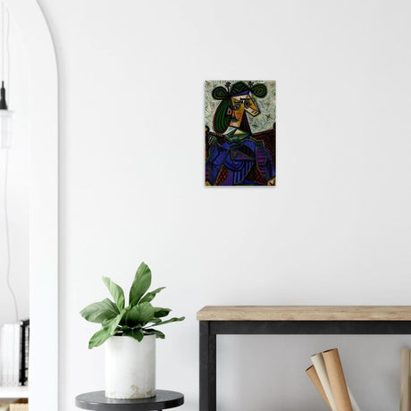 Seated Woman by Pablo Picasso - Wood Prints - 30x45 cm / 12x18″ - 20 mm