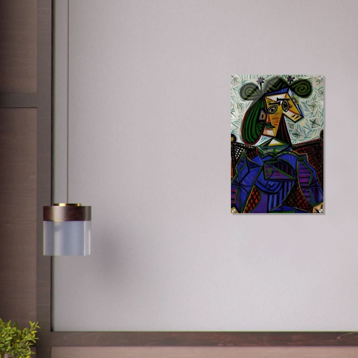 Seated Woman by Pablo Picasso - Acrylic Print - 50x75 cm / 20x30″ - 