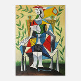 Seated Woman in a Garden by Pablo Picasso 1938 - Aluminum Print - 70x100 cm / 28x40″ - 