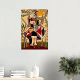 Seated Woman in a Garden by Pablo Picasso - Wood Prints - 50x75 cm / 20x30″ - 20 mm