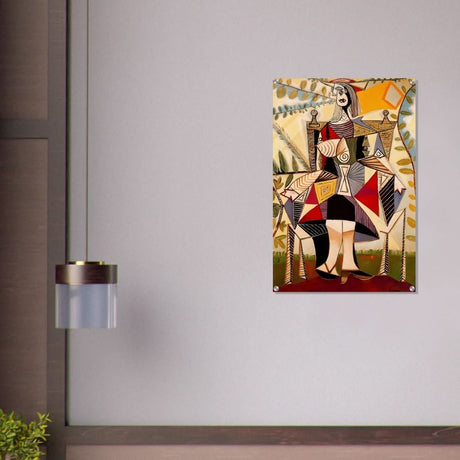 Seated Woman in a Garden by Pablo Picasso - Acrylic Print - 60x90 cm / 24x36″ - 