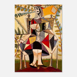 Seated Woman in a Garden by Pablo Picasso - Aluminum Print - 70x100 cm / 28x40″ - 