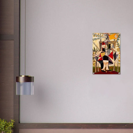 Seated Woman in a Garden by Pablo Picasso - Acrylic Print - 40x60 cm / 16x24″ - 