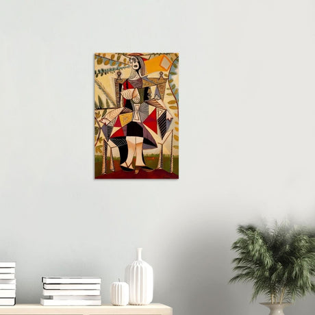 Seated Woman in a Garden by Pablo Picasso - Wood Prints - 40x60 cm / 16x24″ - 20 mm