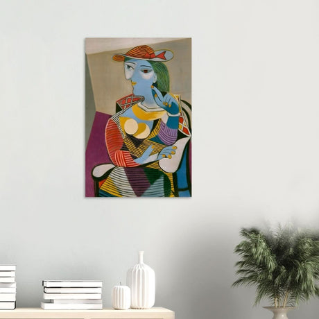 Seated Woman (Marie - Therese) by Pablo Picasso 1937 - Wood Prints - 50x75 cm / 20x30″ - 20 mm
