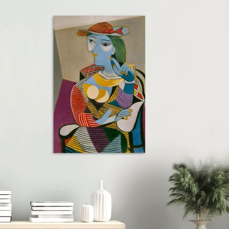 Seated Woman (Marie - Therese) by Pablo Picasso 1937 - Wood Prints - 60x90 cm / 24x36″ - 20 mm