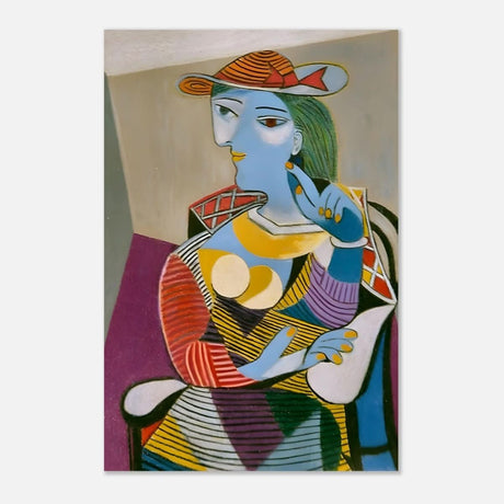 Seated Woman (Marie - Therese) by Pablo Picasso 1937 - Aluminum Print - 60x90 cm / 24x36″ - 