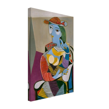 Seated Woman (Marie - Therese) by Pablo Picasso 1937 - Canvas - 30x45 cm / 12x18″ - Slim