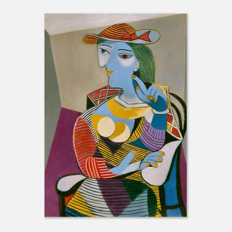 Seated Woman (Marie - Therese) by Pablo Picasso 1937 - Aluminum Print - 70x100 cm / 28x40″ - 