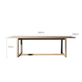 Sebastian Long Table - Mocha - 1.8m - 