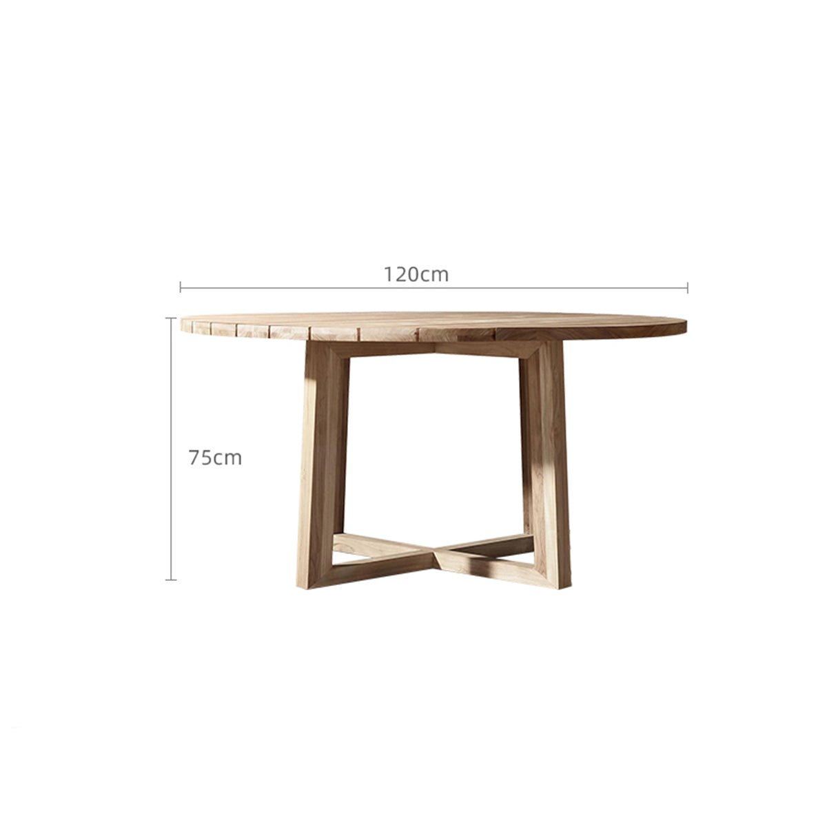 Sebastian Round Table - Mocha - 1.2m - 