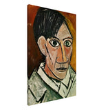 Self - Portrait by Pablo Picasso 1901 | Cubism wall art print - Canvas - 60x90 cm / 24x36″ - 