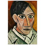 Self - Portrait by Pablo Picasso 1901 | Cubism wall art print - Aluminum Print - 40x60 cm / 16x24″ - 