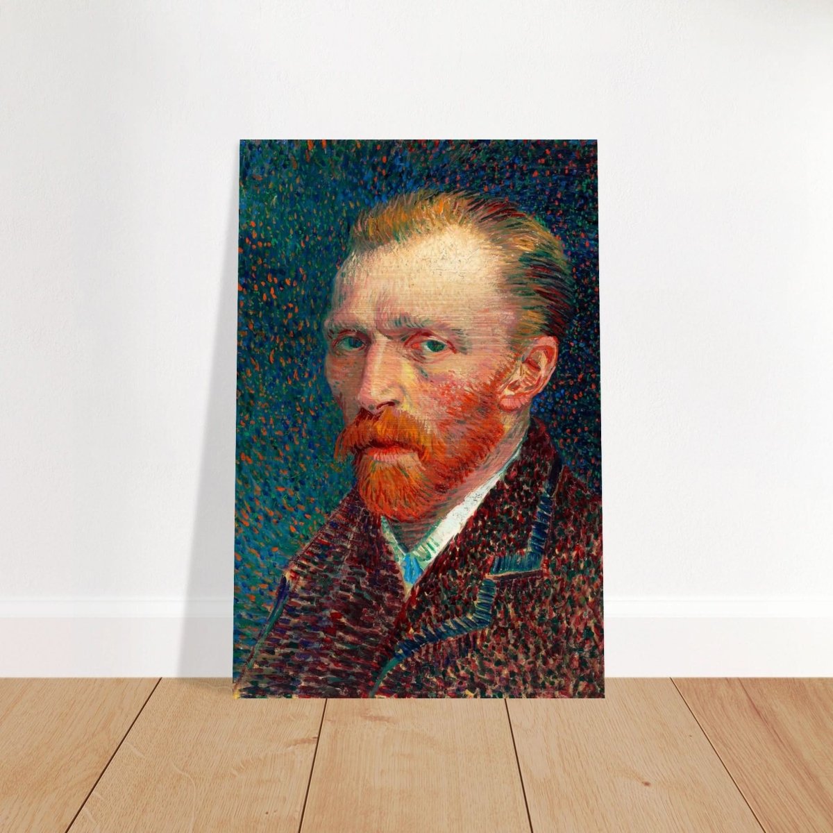Self - Portrait by Vincent van Gogh - Brushed Aluminum Print - 30x45 cm / 12x18″ - 