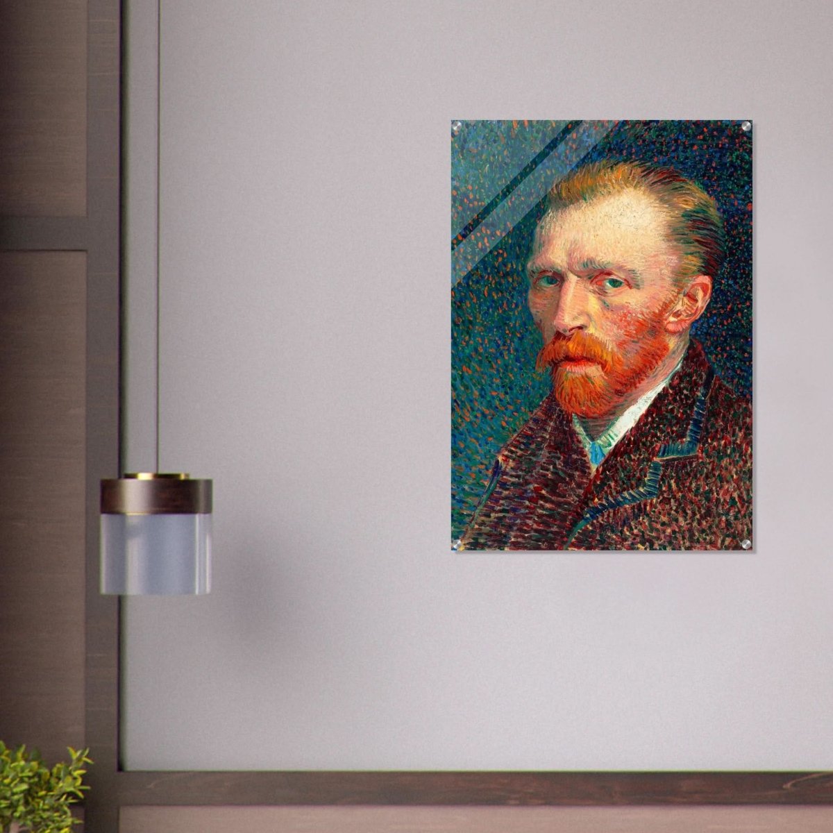 Self - Portrait by Vincent van Gogh - Acrylic Print - 70x100 cm / 28x40″ - 