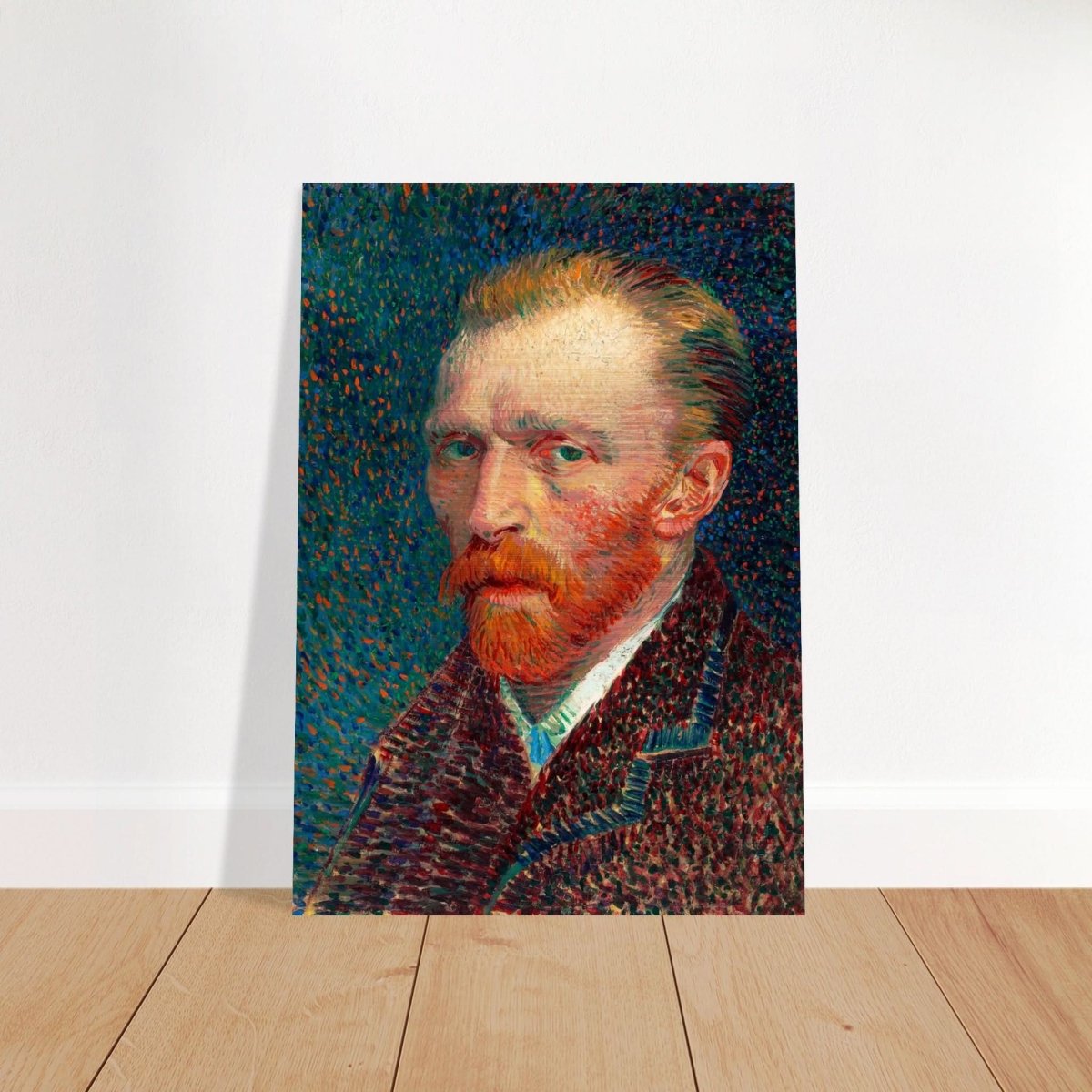 Self - Portrait by Vincent van Gogh - Brushed Aluminum Print - 70x100 cm / 28x40″ - 