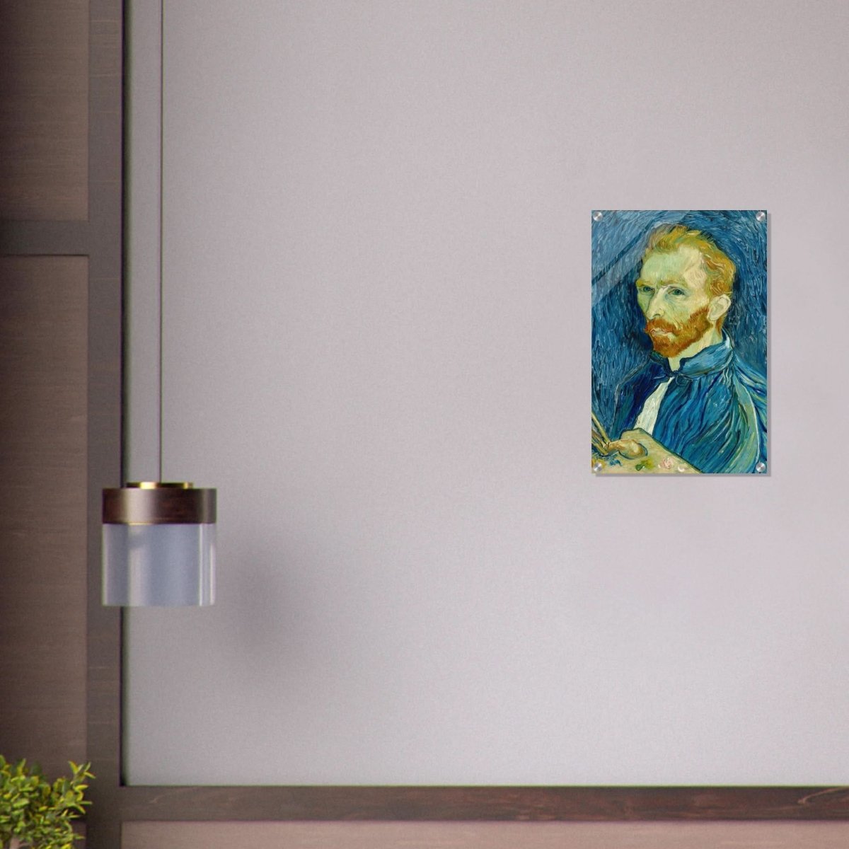 Self - Portrait by Vincent van Gogh - Acrylic Print - 40x60 cm / 16x24″ - 