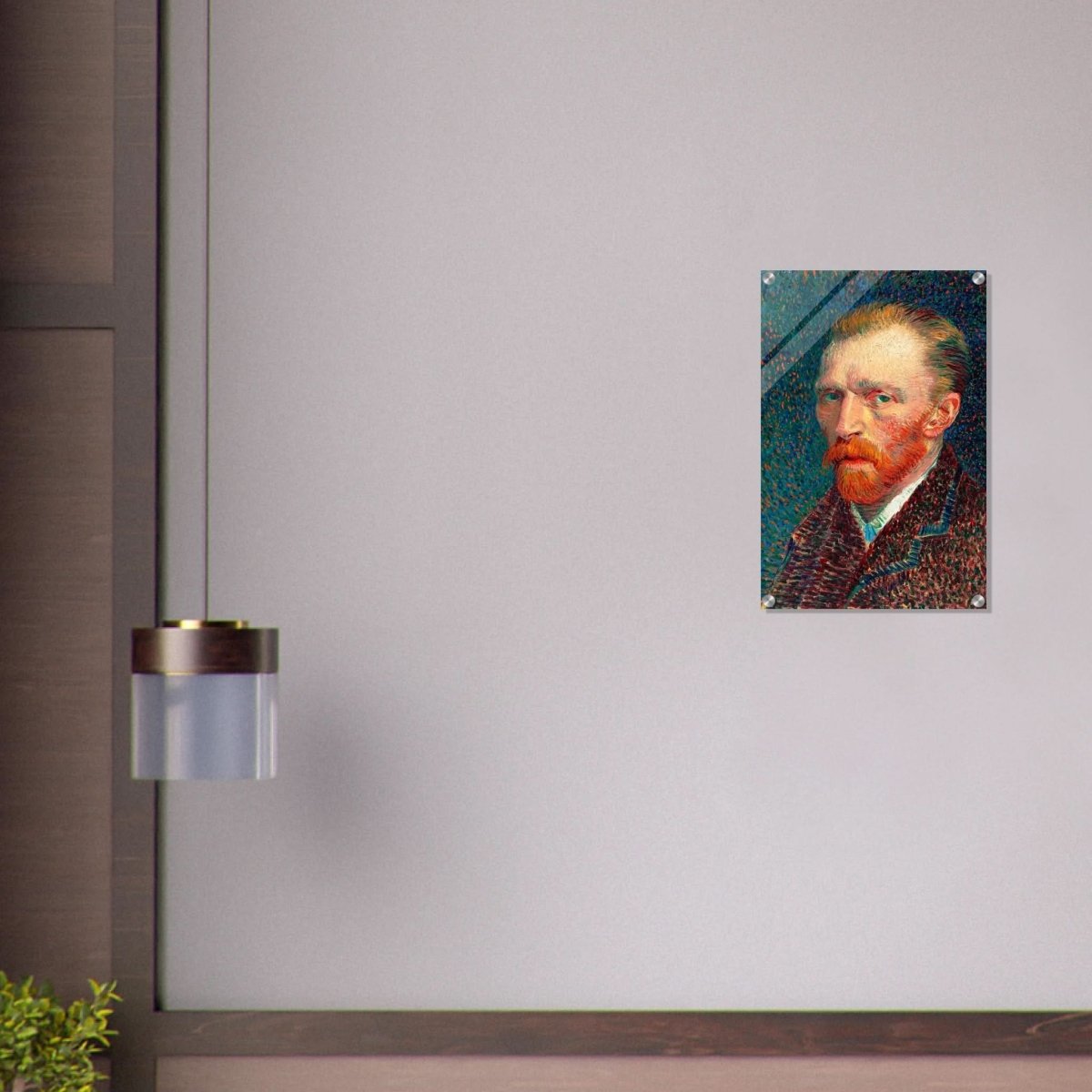 Self - Portrait by Vincent van Gogh - Acrylic Print - 40x60 cm / 16x24″ - 